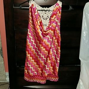 Crocheted racer back tank